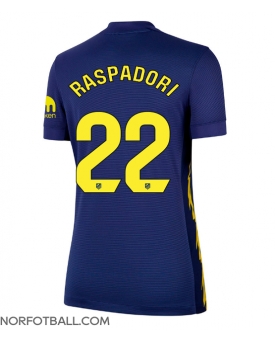 Billige Fotballdrakt Atletico Madrid Giacomo Raspadori #22 Replika Bortedrakt Dame 2025-26 Kortermet Billige Fotballdrakt Atletico Madrid Giacomo Raspadori #22 Replika Bortedrakt Dame 2025-26 Kortermet